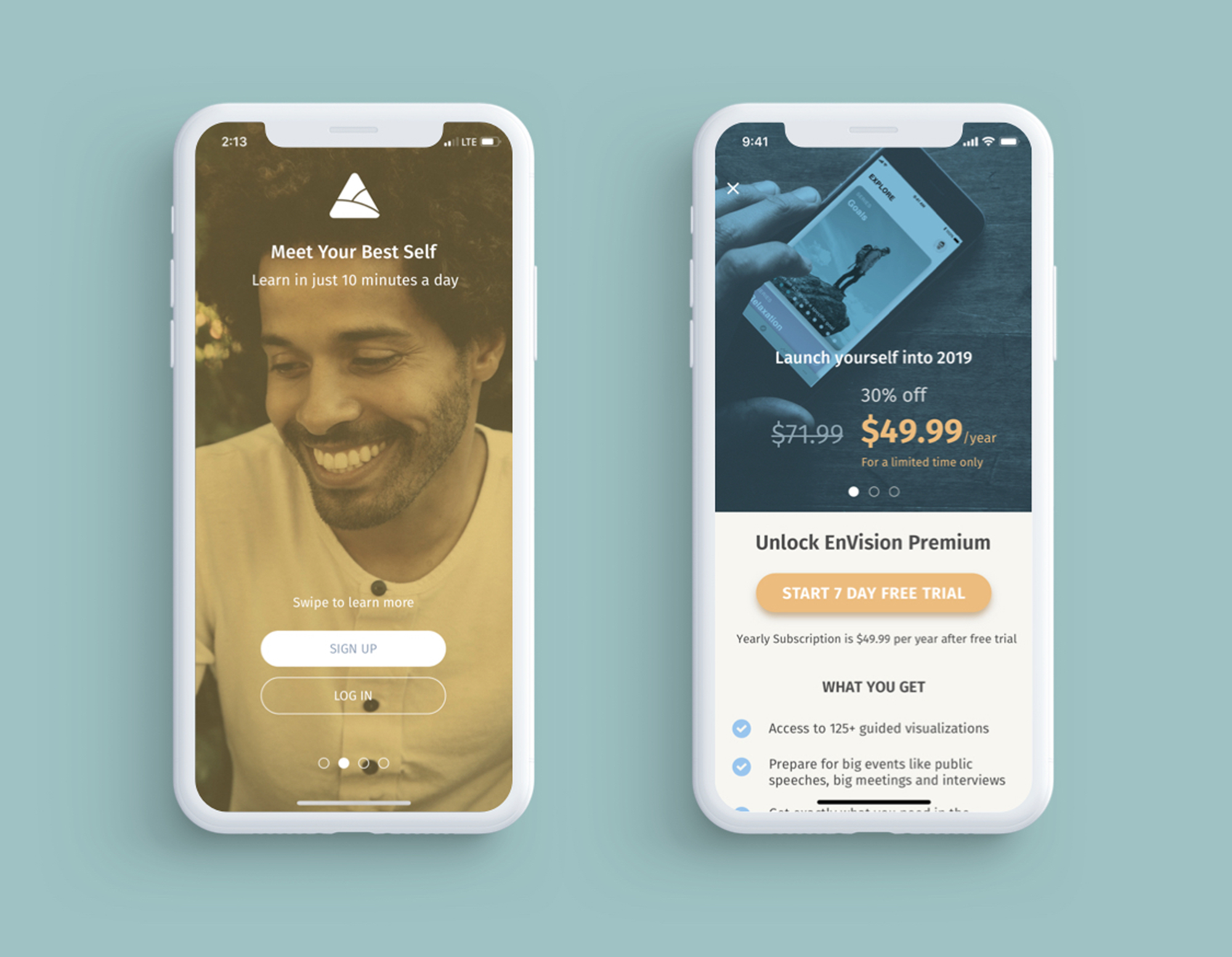 EnVision onboarding and subscription